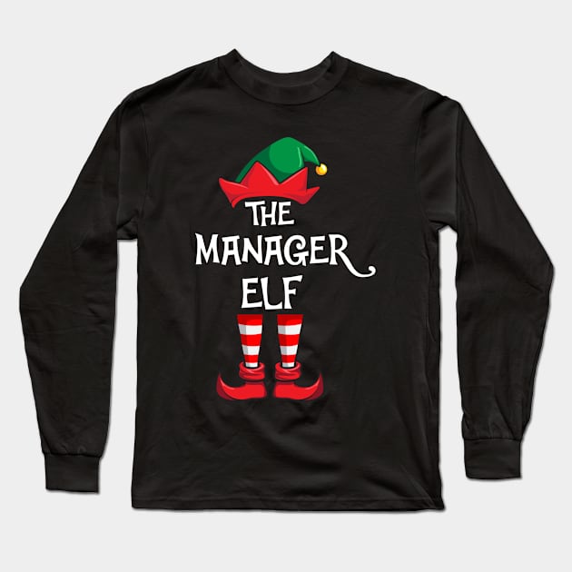 Manager Elf Matching Family Christmas Long Sleeve T-Shirt by hazlleylyavlda